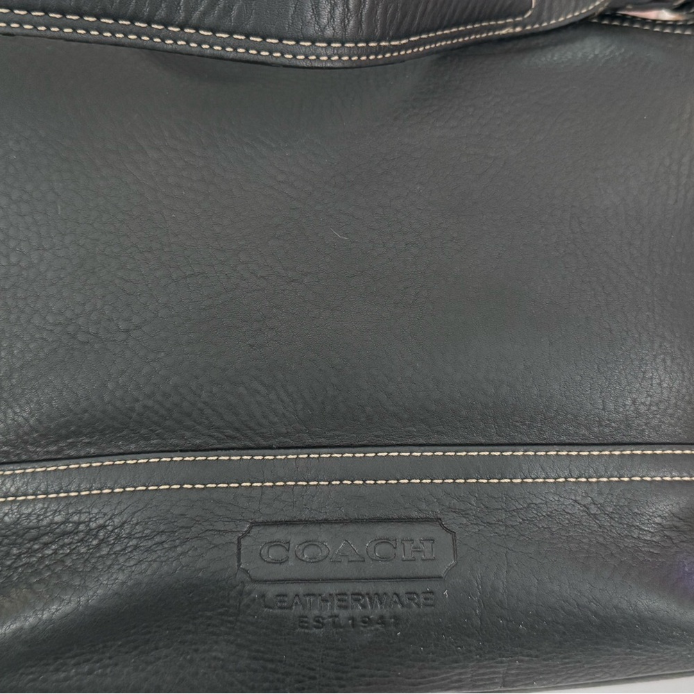 Coach Black Leather Shoulder Bag - Picture 3 of 6
